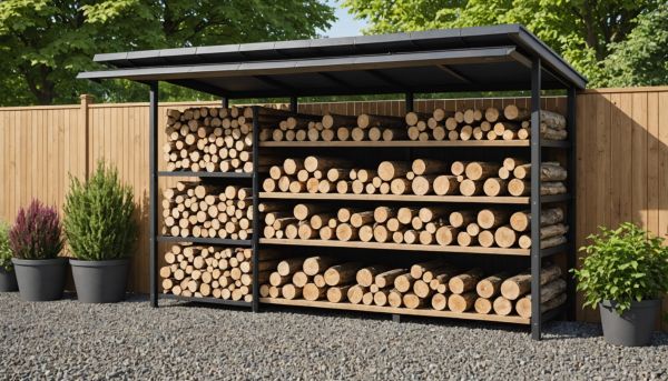 Où ranger son bois de chauffage dehors ?